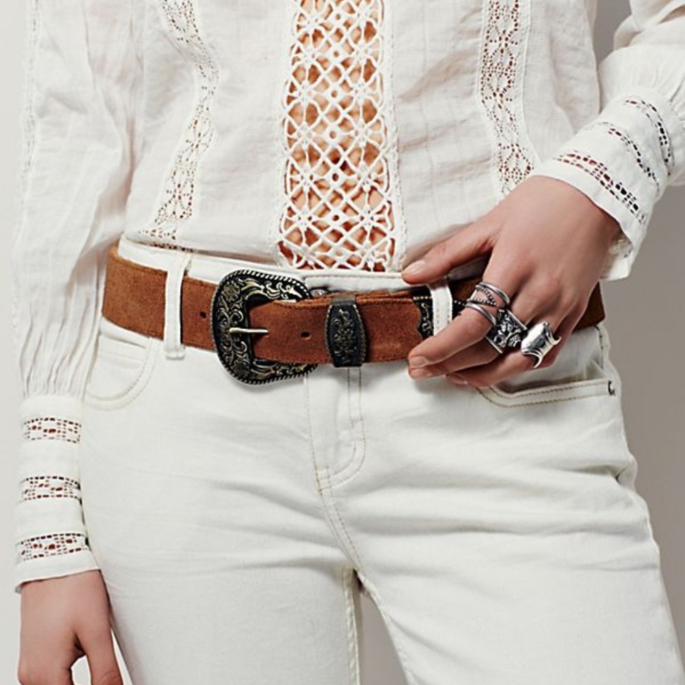 NWOT Free People Rock Western Belt